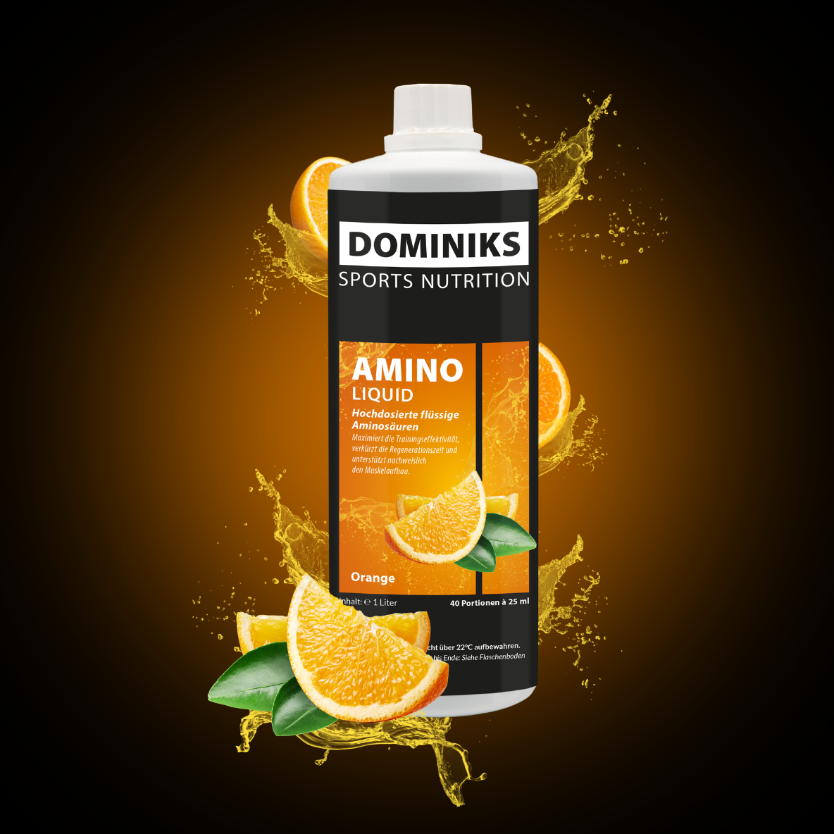Dominiks Sportnahrung Amino Liquid orange Dominiks Sportnahrung Amino Liquid orange