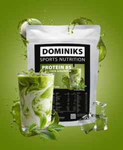 DOMINIKS Sports Nutrition PROTEIN Pulver Iced Matcha Latte